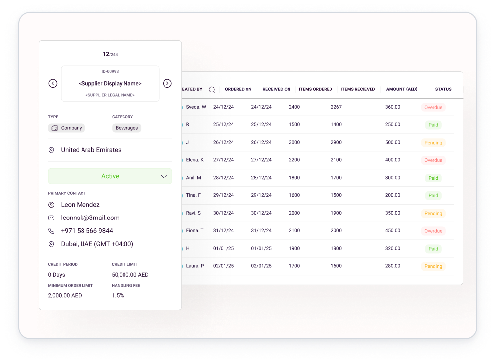 Bill Vendors Your Way